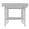Koolmore 16 Gauge Stainless Steel Commercial Equipment Stand -30" X 72" Heavy Duty Griddle Stand w/Undershelf EQT-163072 - alternate 3